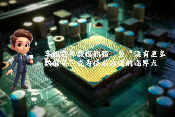 车规芯片数据瓶颈：当“没有更多数据了”成为技术攻坚的临界点